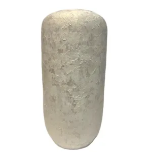 Μπεζ Βάζο Με Πέτρινη Υφή 41cm