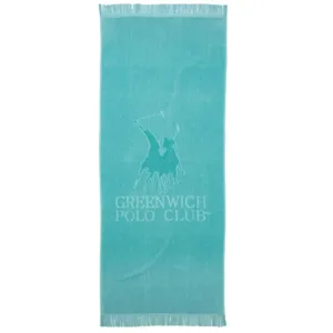Βαμβακερή Πετσέτα Θαλάσσης Τιρκουάζ - Greenwich Polo Club