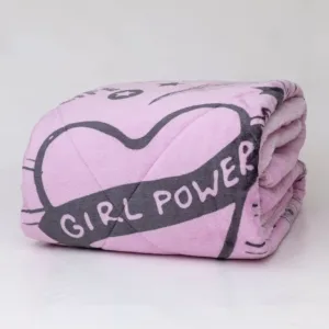 Κουβερτοπάπλωμα Μονό Girl Power Μωβ με Sherpa Επένδυση - Borea