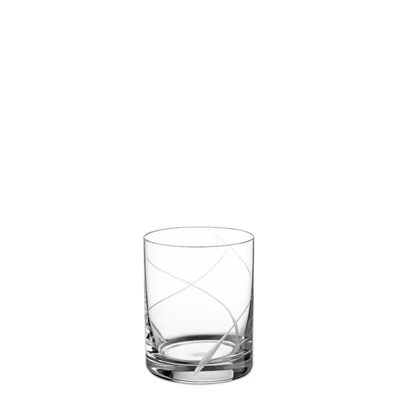 Σετ 6 Ποτήρια Ουίσκι 320ml από Οικολογικό Κρύσταλλο – Με σχέδιο Γραμμές