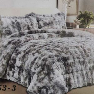 Κουβερτοπάπλωμα Γούνα Γκρί Υπέρδιπλη - Giorgio Home