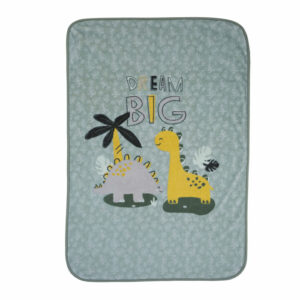 Βρεφική Κουβέρτα Αγκαλιάς Baby Dino Green (75×100) – Nef Nef
