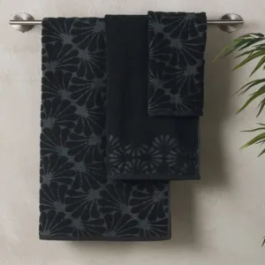 Πετσέτα Προσώπου PIKA30 Black  (50×90) – KENTIA