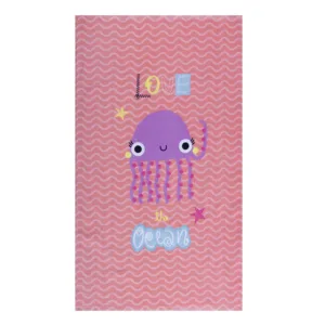Πετσέτα Θαλάσσης Παιδική Jelly Fish Coral Nef-Nef (70x120)