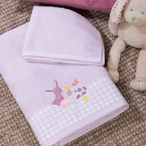 Παιδικές Πετσέτες Σετ Mon Petit Jardin Lilac  – Nef Nef
