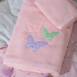 Παιδικές Πετσέτες Σετ Wings Of Joy Pink – Nef Nef