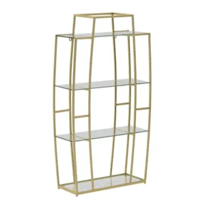 Ραφιέρα Τοίχου 50x18x90cm ClearGold - INART