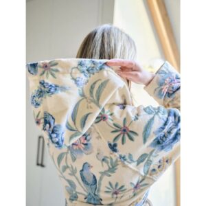 Μπουρνούζι Secret Garden White/Blue