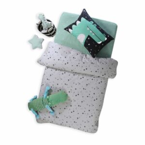 Παιδικό Σεντόνι Μονό Σετ 3τμχ (2ΤΜΧ 170×260+52×72) Cute Crocodile – Nef Nef