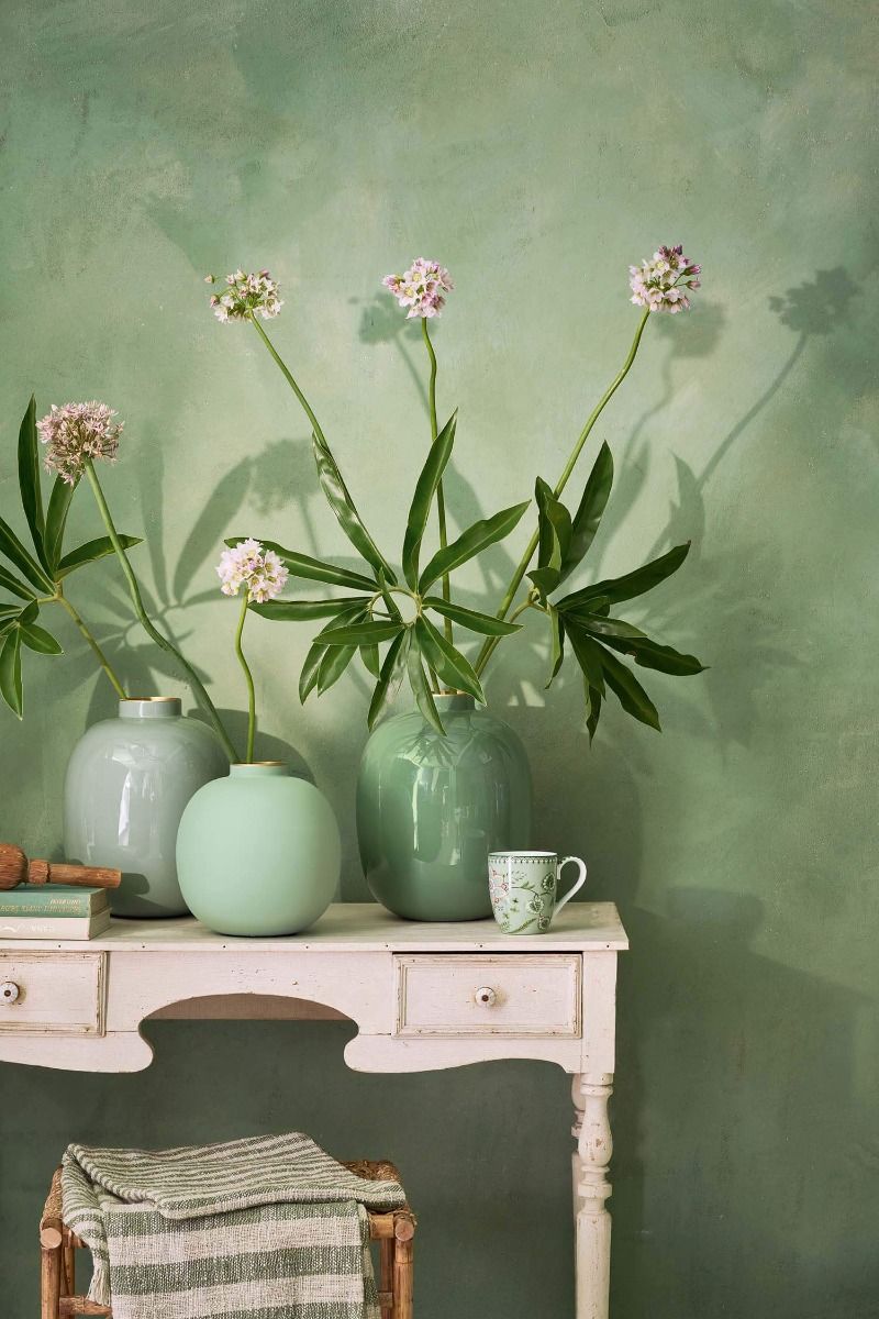 PiP Studio Μεταλλικό Βάζο Mid Green 32cm