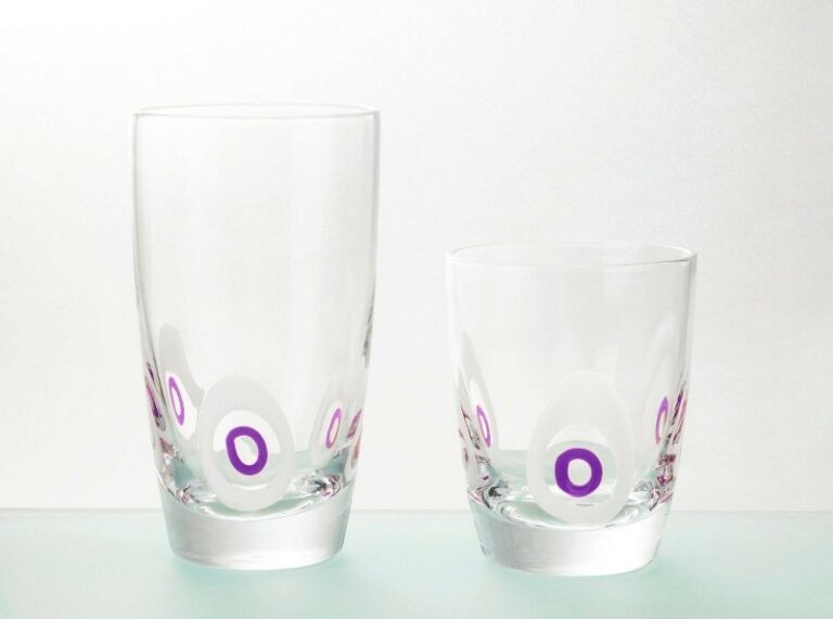 Σετ Ποτήρια Ουίσκι 6τμχ Γυάλινα Poua Amethyst 350ml CRYSPO TRIO