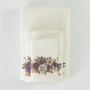 Borea Home Textiles Πετσέτες Σετ 3τμχ Gerbera
