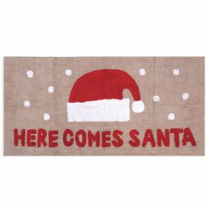 NEF-NEF Χαλί “Here Comes The Santa” 70x140 cm – Grey