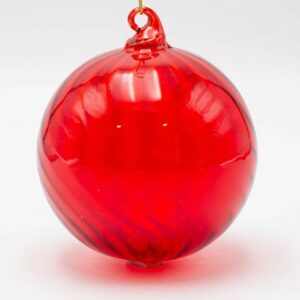Γυάλινη Μπάλα Κόκκινη Διαφανής – Σετ