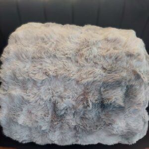 Κουβερτοπάπλωμα Γούνινο Μονό Γκρί