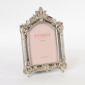 Estheti Home Κορνίζα Resin Ασημί 15x20 cm