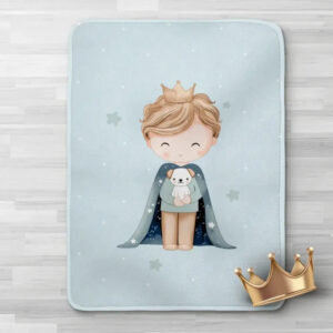 Borea Κουβέρτα Κούνιας Πετρόλ 100x140εκ.