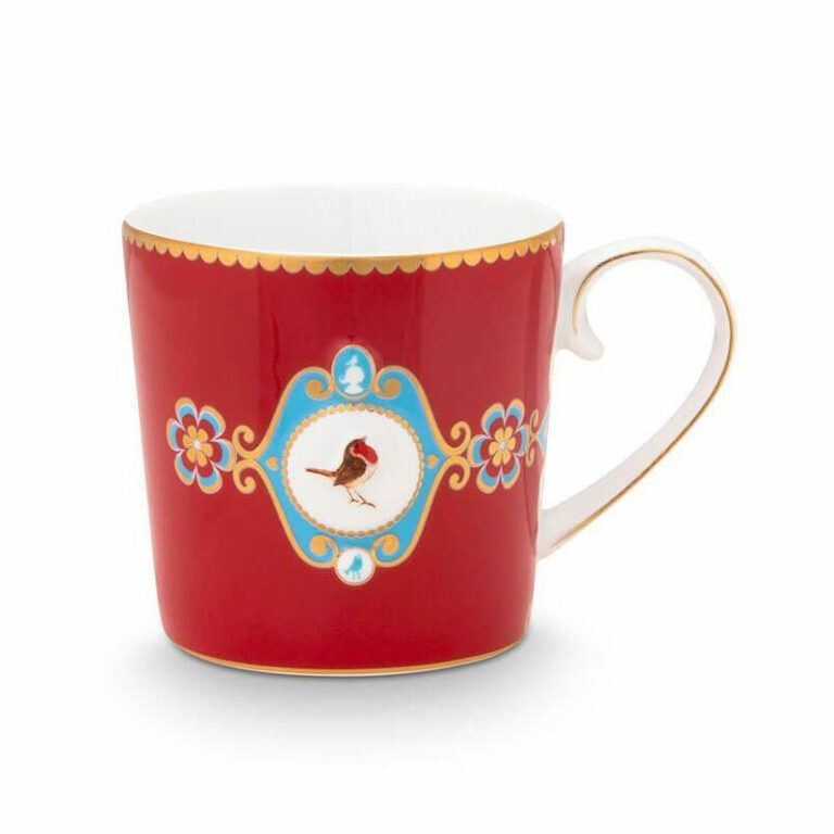 PiP Studio Love Birds Κούπα από Πορσελάνη Κόκκινη 150ml