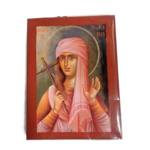 Ξύλινη Εκκλησιαστική Εικόνα Αγία Φωτεινή 20x15cm