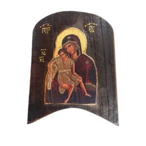 Ξύλινη Εκκλησιαστική Εικόνα Παναγίας 22x16cm