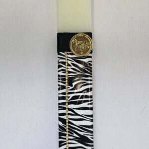 Πασχαλινή Λαμπάδα Ζέβρα 30εκ