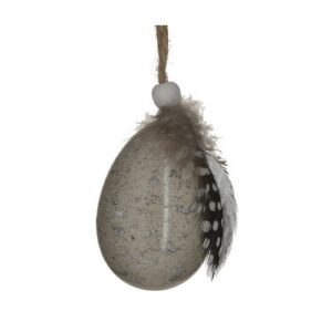 Inart Κρεμαστά Διακοσμητικά Αυγά Σετ 6 Τεμαχίων