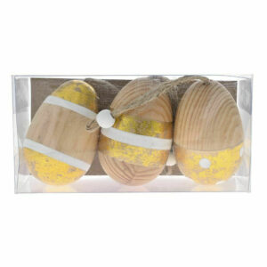 Αυγά Ξύλινα 6x4εκ Σετ 3 Τεμαχίων