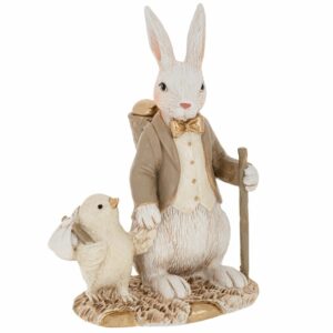 Λαγός με Κοτοπουλάκι Πολυρεζίνης 10,5x7x15εκ