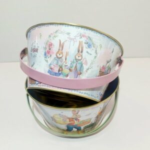 Μεταλλικά Πασχαλινά Καλαθάκια για Αυγά 10x19εκ