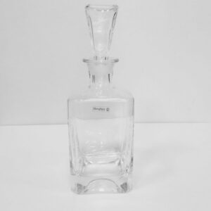 Inart Γυάλινη Καράφα Inart 27x10cm με Τετράγωνο Πώμα