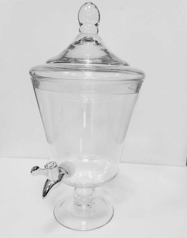Γυάλινο Βάζο με Βρυσάκι 43x30cm – Διανομέας Ποτών