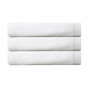Σετ Πετσέτες Προσώπου 3 Τεμ. 100% Βαμβακερές Λευκές OEKO-TEX®