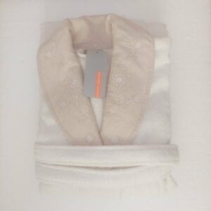 Μπουρνούζι Nef-Nef Βαμβακερό με Κέντημα στον Γιακά Medium