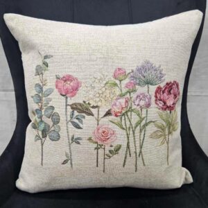 Διακοσμητικό Μαξιλάρι 45x45cm με Λουλούδια