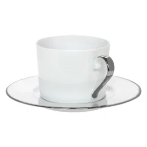 Φλυτζάνι Τσαγιού Elegance 24.001.16 P 250ml White-Platinum Cryspo Trio