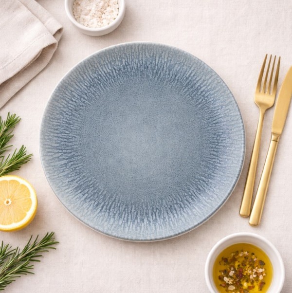 25.098.40 Σερβίτσιο Φαγητού Σετ 20τμχ In-glaze Stoneware Neptune Blue CRYSPO TRIO 25.098.40