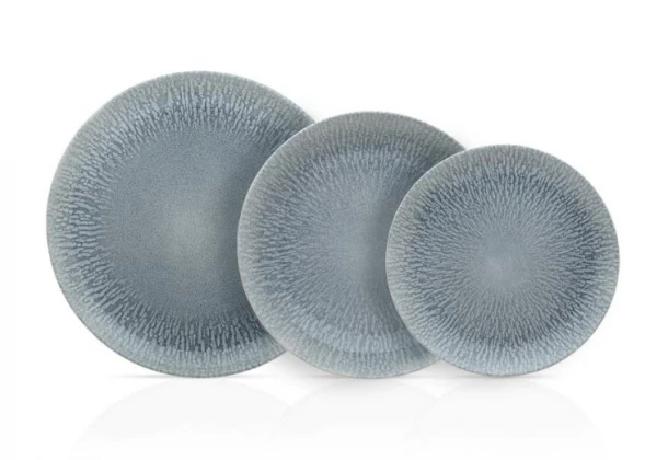 25.098.40 Σερβίτσιο Φαγητού Σετ 20τμχ In-glaze Stoneware Neptune Blue CRYSPO TRIO 25.098.40