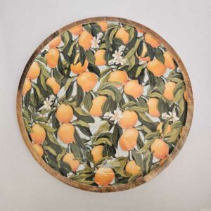 Σαλατιέρα με Σχέδιο Πορτοκάλια 25x25x8cm
