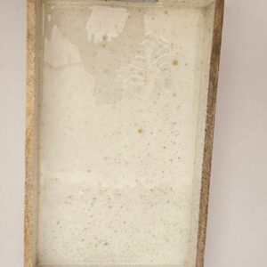 Ξύλινος Δίσκος Σερβιρίσματος Μπεζ 41x25x5cm