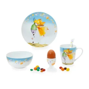 Cryspo Trio Παιδικό Σερβίτσιο Φαγητού Πορσελάνης Νεράιδα Σετ 5 Τεμ. 28.1587.90
