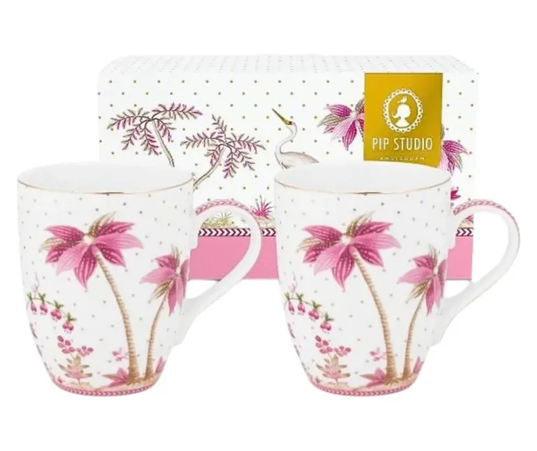 Pip Studio, Dots Gold Jolie 350ml set/2