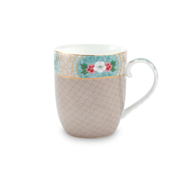 Pip Studio Πορσελάνινη Κούπα 145ml Blushing Birds Khaki
