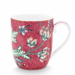 Pip Studio Κούπα 145ml Flower Festival Dark Pink