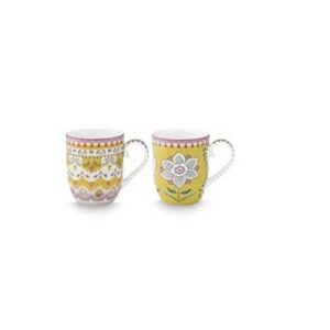 Pip Studio Πορσελάνινη Κούπα Lily & Lotus Yellow Large