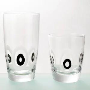 Cryspo Trio Σετ Ποτήρια Ουίσκι Γυάλινα Poua Black 350ml 6 Τεμ. 52.104.52