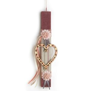 Πασχαλινή Λαμπάδα Καρδιά ΕΛ521 29x3,5cm