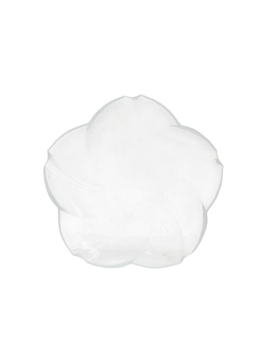 6-60-185-0025 Σετ 6 Γυάλινα Πιάτα Λευκά 21x3cm