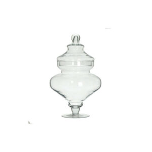 Inart Φοντανιέρα Γυάλινη Διάφανη