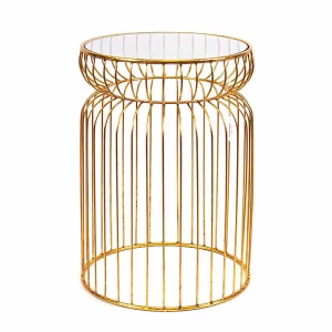 βοηθητικό τραπεζάκι, τραπεζάκι σαλονιού, μεταλλικό τραπεζάκι, χρυσό τραπεζάκι, τραπεζάκι με γυαλί, διακόσμηση σπιτιού