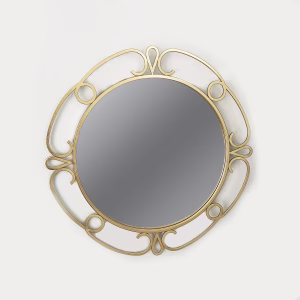 Καθρέφτης Μεταλλικός Χρυσός 77x2x77cm